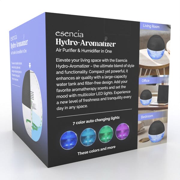 Esencia Hydro-Aromatizer: Air Purifier & Humidifier Preorder magazineracksdirect 