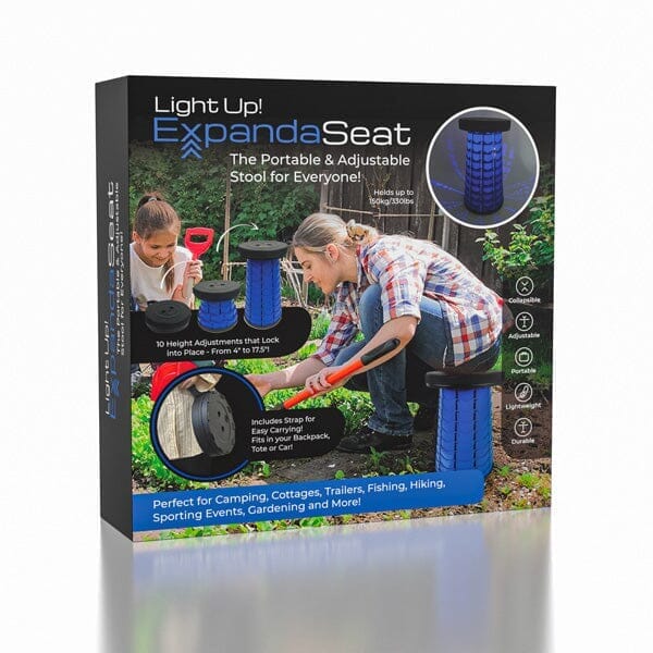 ExpandaSeat: Collapsible Stool w/ Light Up Base! Simple Showcase 