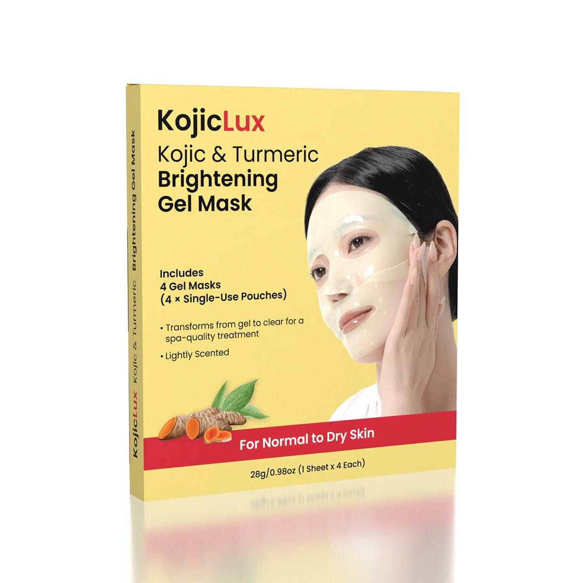 KojicLux Kojic & Turmeric Face Mask (4 Pack) Simple Exclusive 
