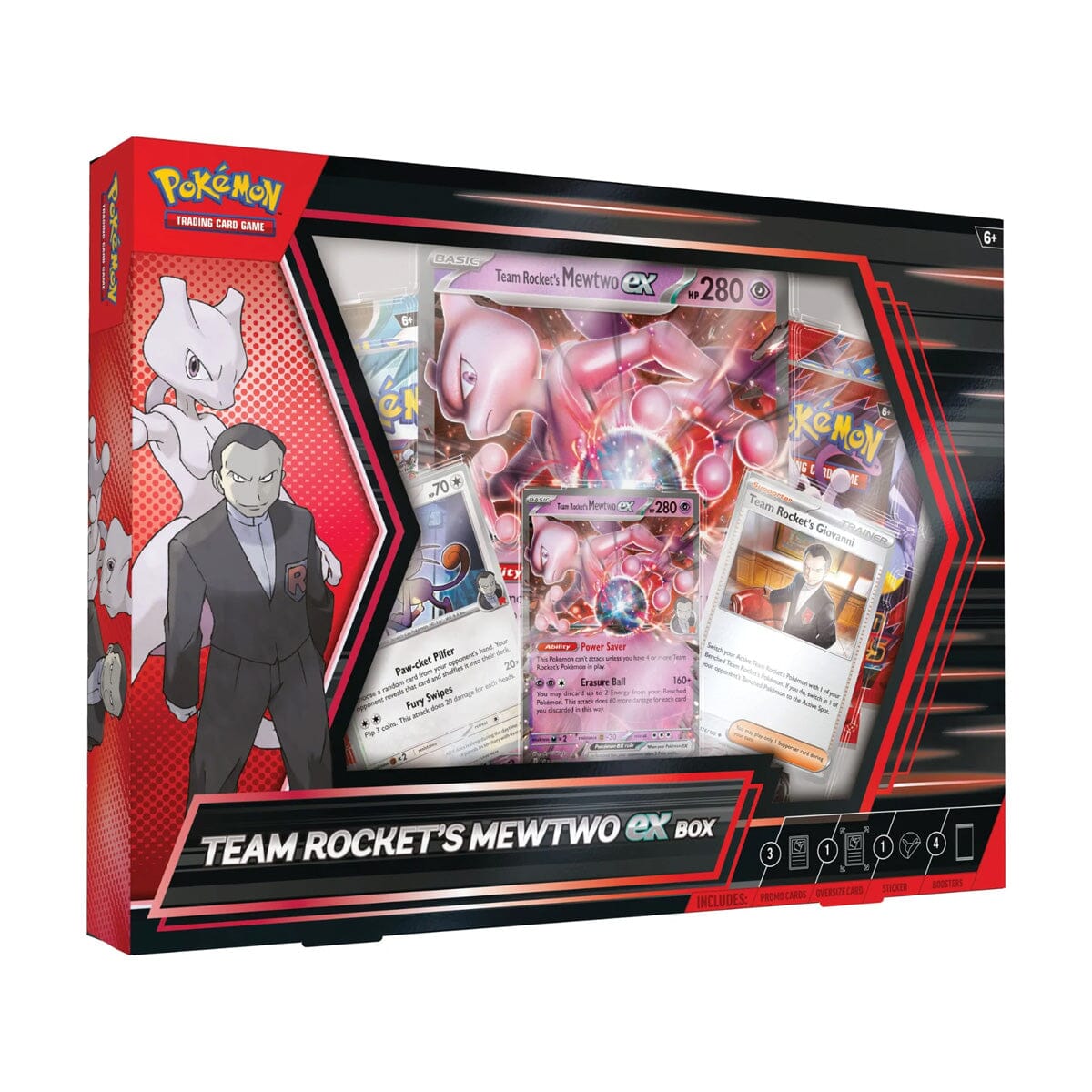 Pokémon TCG: Team Rocket’s Mewtwo ex Box Simple Pokémon 