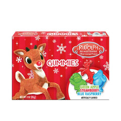 Rudolph the Red Nose Reindeer Gummies Theater Box (3oz) Simple Maynards 