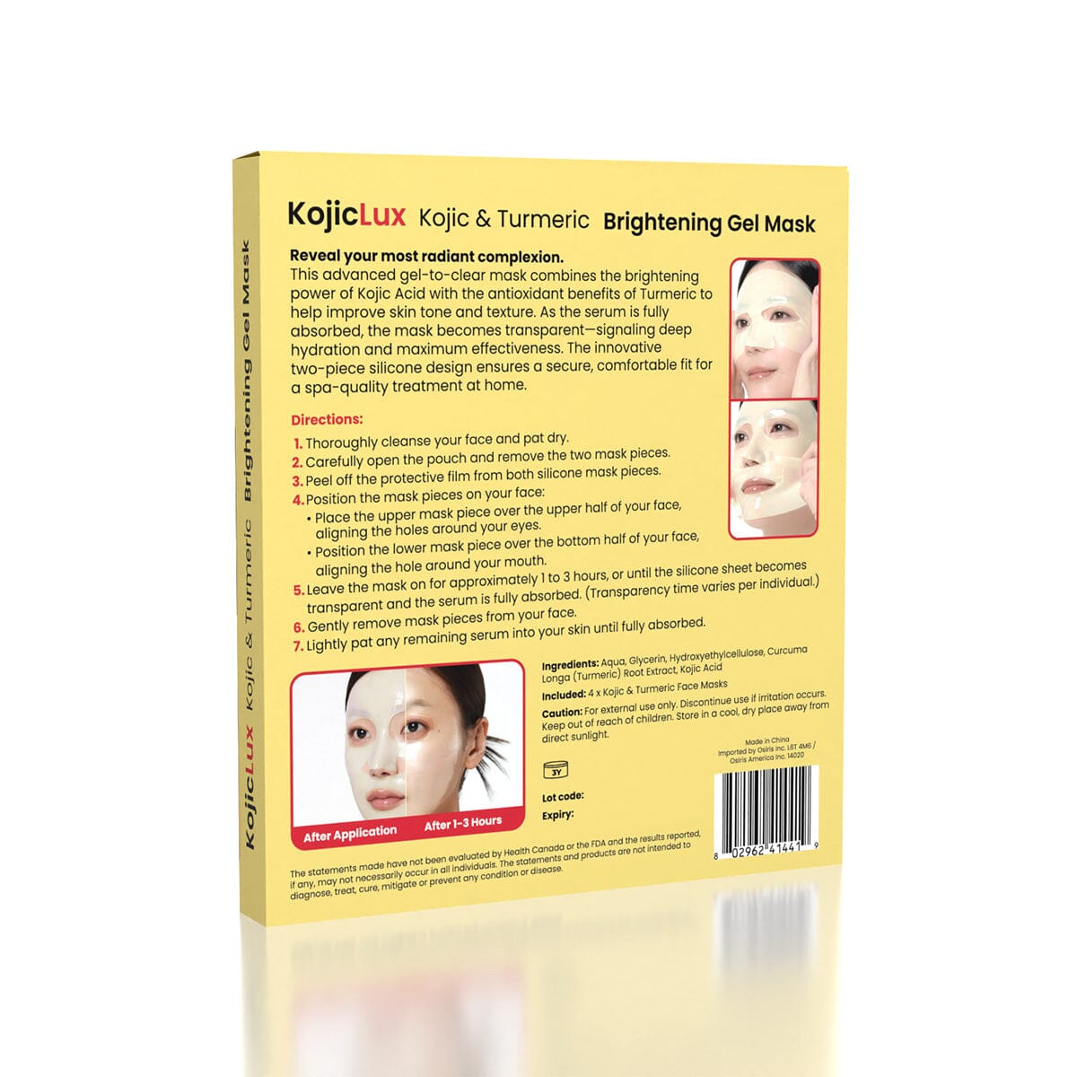 KojicLux Kojic & Turmeric Face Mask (4 Pack) Simple Exclusive 