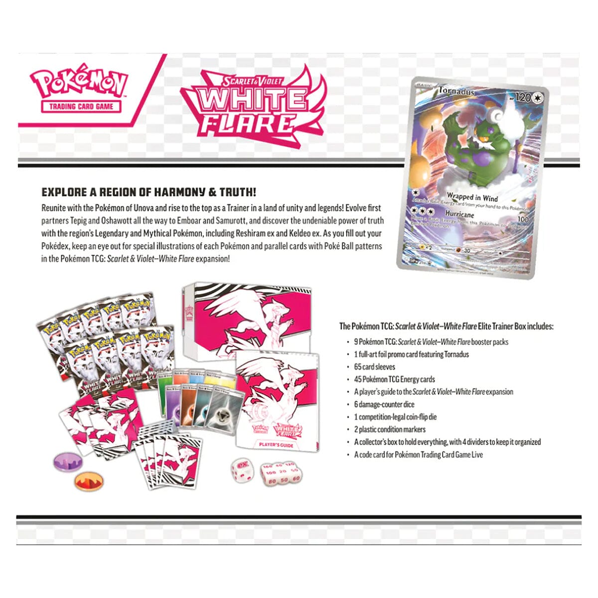 Pokémon TCG: Scarlet & Violet White Flare Elite Trainer Box Simple Pokémon 