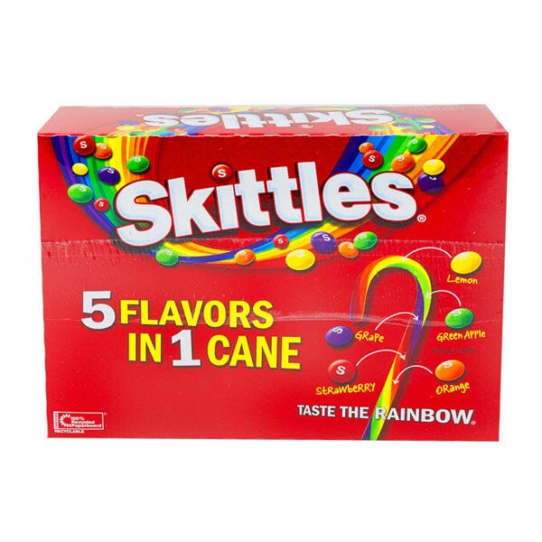 Skittles Candy Canes (12ct) Showcase 