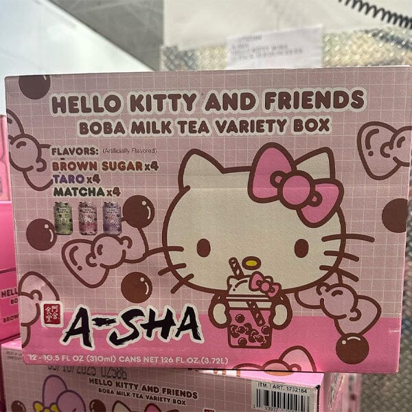 Hello Kitty x A-Sha Boba Milk Tea Variety Box (12pk) Simple magazineracksdirect 