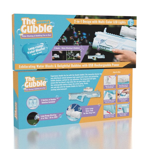 The Gubble 2-in-1 Water & Bubble Blaster Preorder magazineracksdirect 