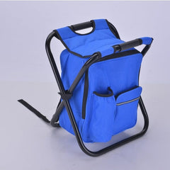 Cooli Tote : 3 In 1 Cooler Backpack & Stool - Blue Simple magazineracksdirect 