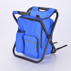 Cooli Tote : 3 In 1 Cooler Backpack & Stool - Blue Simple magazineracksdirect 