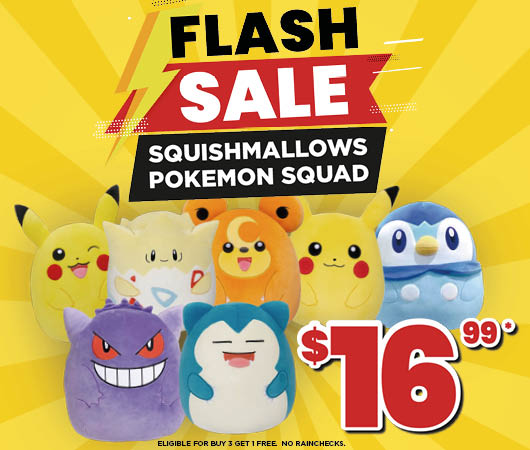 Pokemon Squishmallows Flash Sale