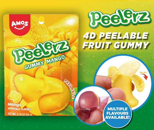 Amos 4D Peelerz Peelable Fruit Gummies