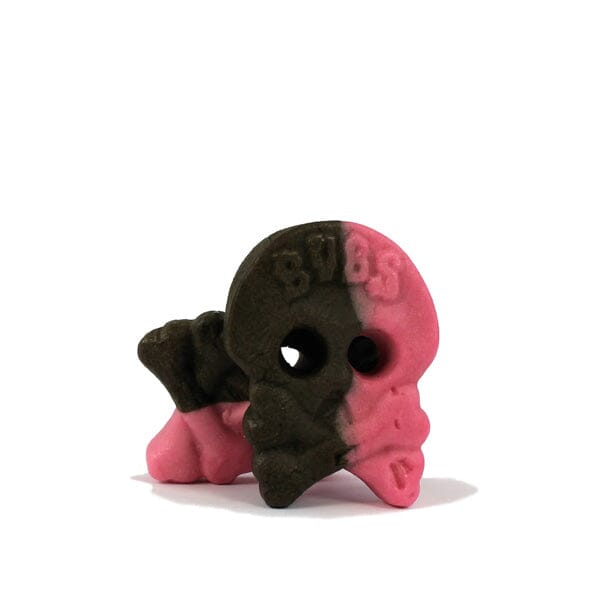 BUBS Godis: Raspberry Foam Liquorice Skull Candy (90g) Simple magazineracksdirect 