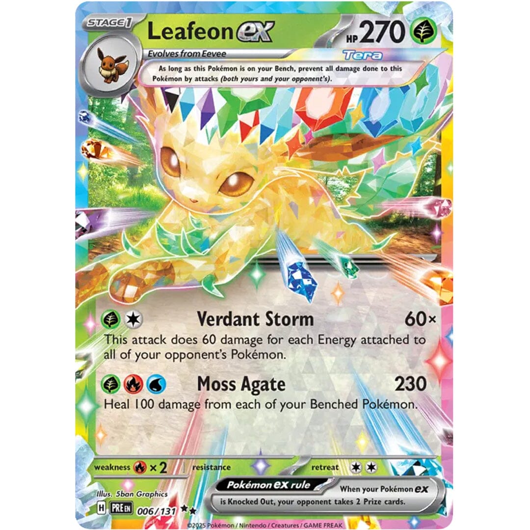 Pokémon TCG: Scarlet & Violet Prismatic Evolutions Factory Sealed Booster Box (6 Packs) Simple Pokémon 