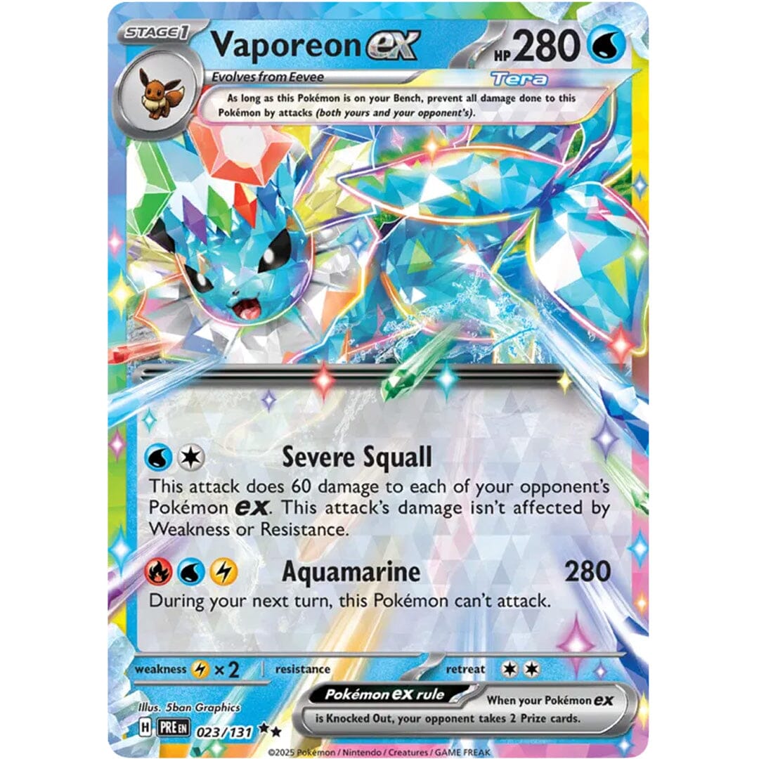 Pokémon TCG: Scarlet & Violet Prismatic Evolutions Factory Sealed Booster Box (6 Packs) Simple Pokémon 