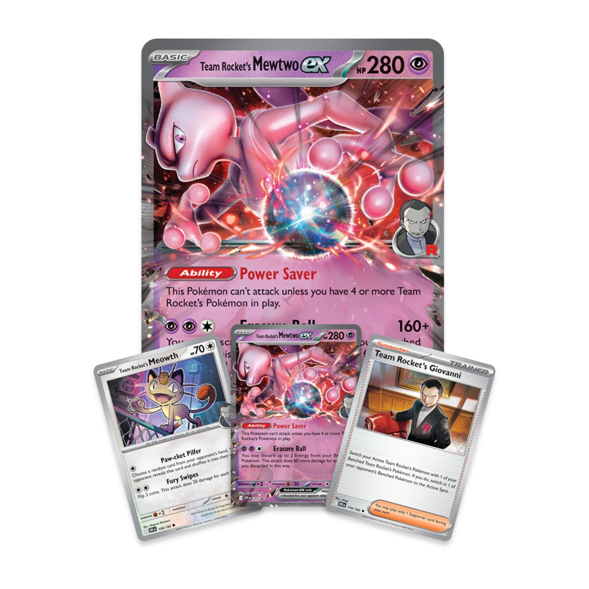Pokémon TCG: Team Rocket’s Mewtwo ex Box Simple Pokémon 