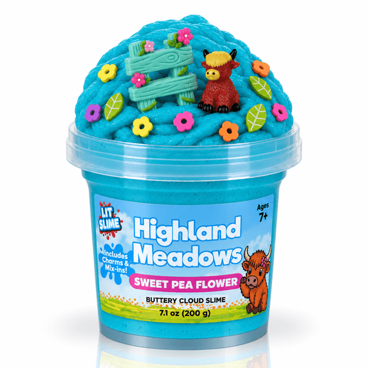 LIT Slime Animal Charms Collection Scented Slime Jar (7.1oz) Highland Meadows Simple LIT Slime 