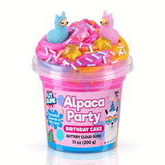 LIT Slime Animal Charms Collection Scented Slime Jar (7.1oz) Alpaca Party Simple LIT Slime 