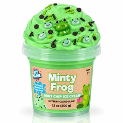 LIT Slime Animal Charms Collection Scented Slime Jar (7.1oz) Minty Frog Simple LIT Slime 