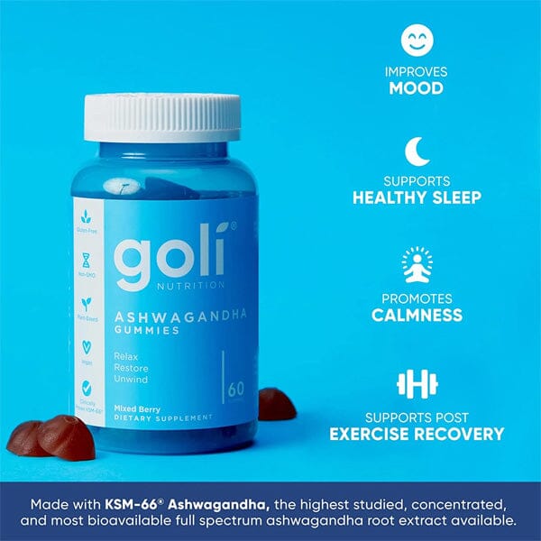 Goli Ashwaganda Gummies (60ct) Simple Goli 