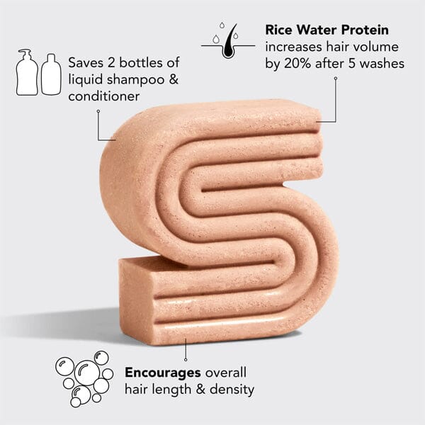 Kitsch: Rice Water Shampoo Bar for Hair Growth (3.2oz) Simple magazineracksdirect 