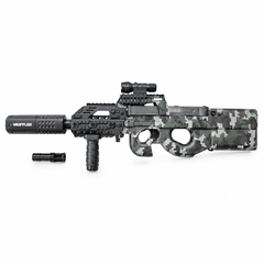 Electric GelStormer Tactical Gel Bead Blaster With Light Up Silencer – New & Improved Model (All-In-One Kit) Simple Exclusive 