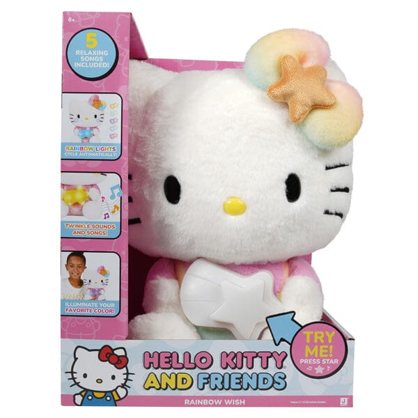 Sanrio Hello Kitty 10" Light-Up Rainbow Plush