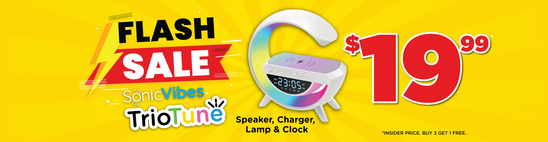 TrioTune Phone Charger Speaker Flash Sale