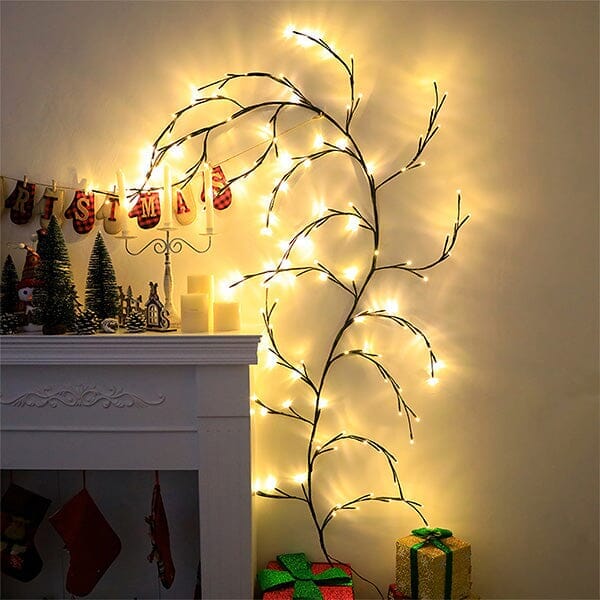 DecoVines | Decorative Faux Willow Vines w/ LED Lights! Simple magazineracksdirect 