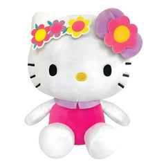 Hello Kitty Plush w/ Flower Headband | 8.5" Simple magazineracksdirect 