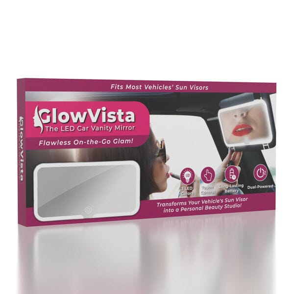 GlowVista: LED Car Vanity Mirror
