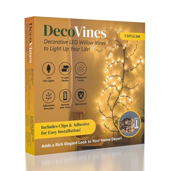 DecoVines | Decorative Faux Willow Vines w/ LED Lights! Simple magazineracksdirect 