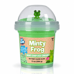 LIT Slime Animal Charms Collection Scented Slime Jar (7.1oz) Minty Frog Simple LIT Slime 