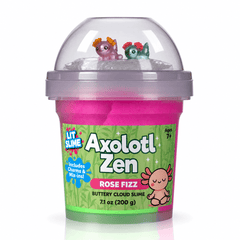 LIT Slime Animal Charms Collection Scented Slime Jar (7.1oz) Axolotl Zen Simple LIT Slime 