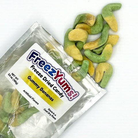 FreezYums! Freeze-Dried Gummy Bananas Candy