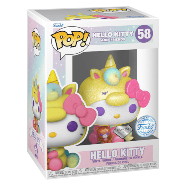 Funko Pop! Hello Kitty Unicorn HK (DGLT) Exclusive (CA) Simple Showcase 