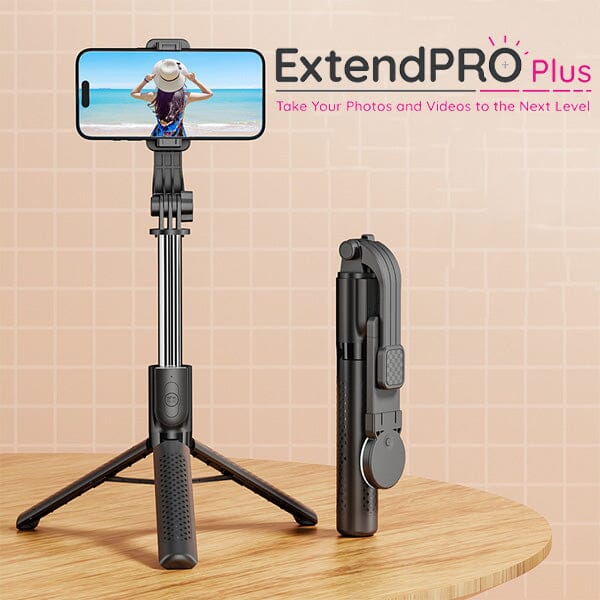 ExtendPro Plus: 3-in-1 Selfie Stick w/ Tripod & Light Simple Exclusive 