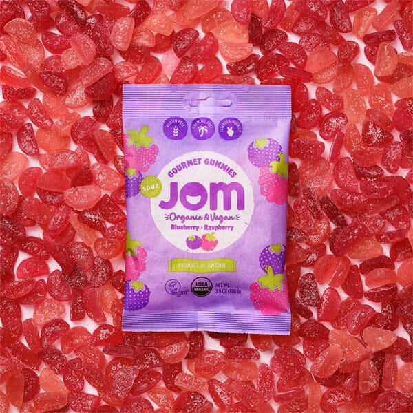 JOM Gourmet Gummies: Sour Blueberry & Raspberry (3.5 oz) Simple JOM 