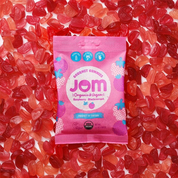 JOM Gourmet Gummies: Raspberry & Blackcurrant (3.5 oz) Simple magazineracksdirect 