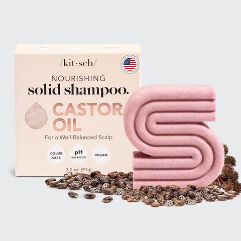 Kitsch: Castor Oil Shampoo Bar for Hair Growth (3.2oz)