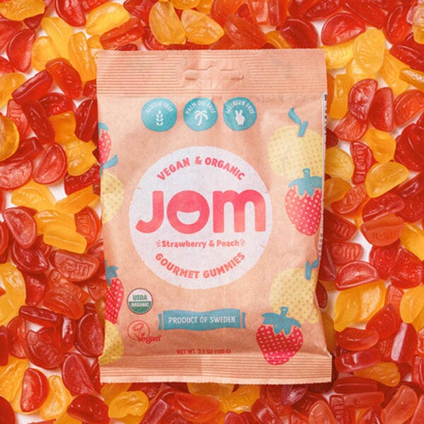 JOM Gourmet Gummies: Strawberry & Peach (3.5 oz) Simple Showcase 