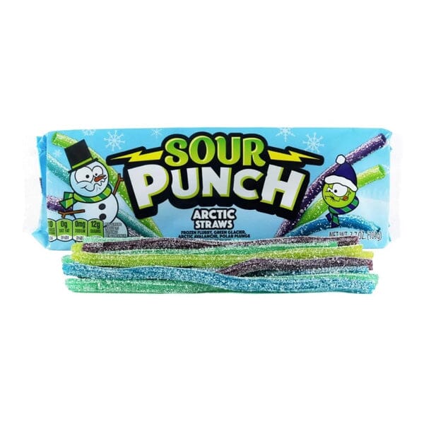 Sour Punch Arctic Straws (3.2oz) Showcase 