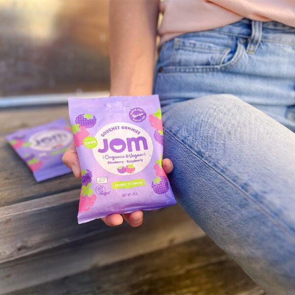 JOM Gourmet Gummies: Sour Blueberry & Raspberry (3.5 oz) Simple JOM 