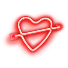 Illumina: Cupid Bow Neon Light Sign Simple Exclusive 