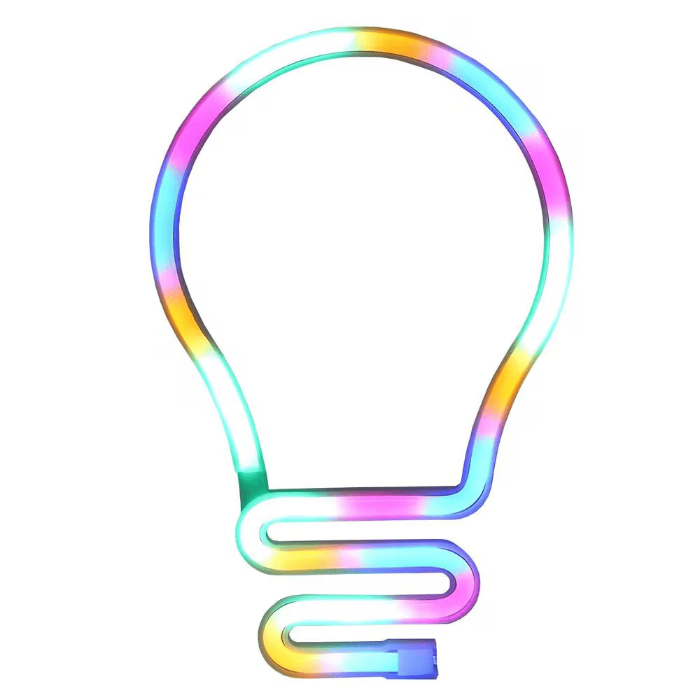 Illumina: Bulb Shape Neon LED Light Simple Exclusive 