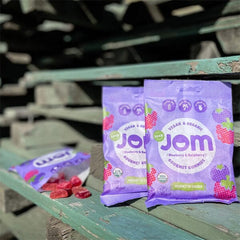 JOM Gourmet Gummies: Sour Blueberry & Raspberry (3.5 oz) Simple JOM 