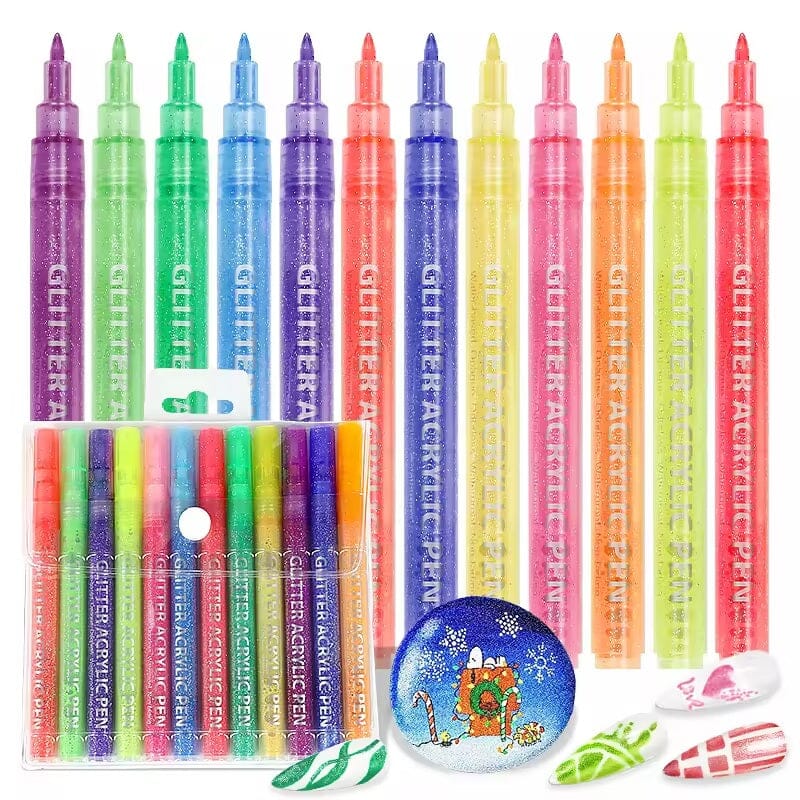 TouchHero - Glitter Pen Markers - 12pk Simple TouchHero 