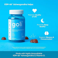 Goli Ashwaganda Gummies (60ct) Simple Goli 