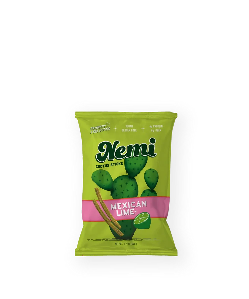 Nemi Cactus Crunchy Sticks - Mexican Lime Simple Nemi 