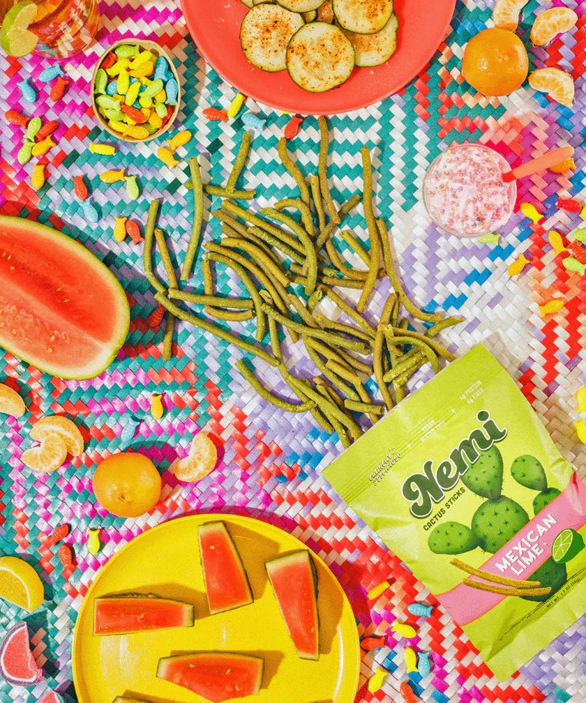 Nemi Cactus Crunchy Sticks - Mexican Lime Simple Nemi 