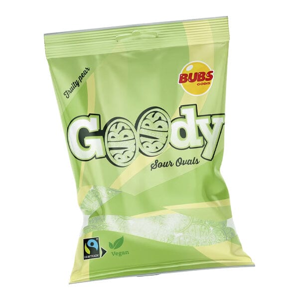 BUB's Godis: Sour Fruity Pear Goody Ovals (90g) Simple magazineracksdirect 