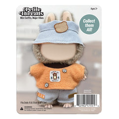 Outfit: Cozy Orange Top & Shorts for Dolls - Petite Threads Simple Exclusive 